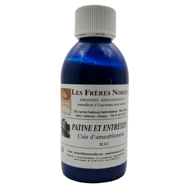 PATINE POUR CUIR BLEU
