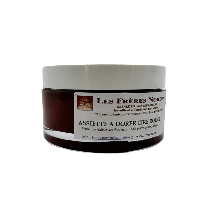 ASSIETTE A DORER CIRE ROUGE