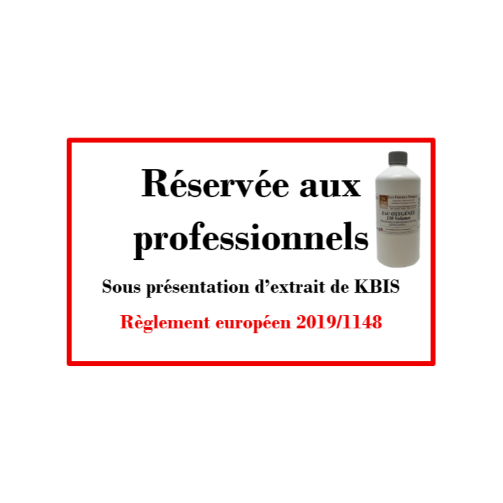 EAU OXYGENEE 130 VOLUME RESERVEE AUX PROFESSIONNELS