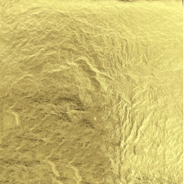 CARNET FEUILLE D'OR JAUNE ENCOLLE