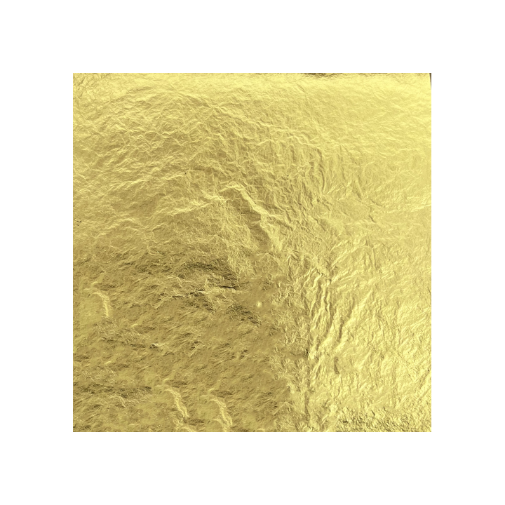 CARNET FEUILLE D'OR JAUNE ENCOLLE