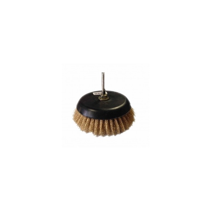 BROSSE  CIRCULAIRE SUR AXE ACIER LAITON