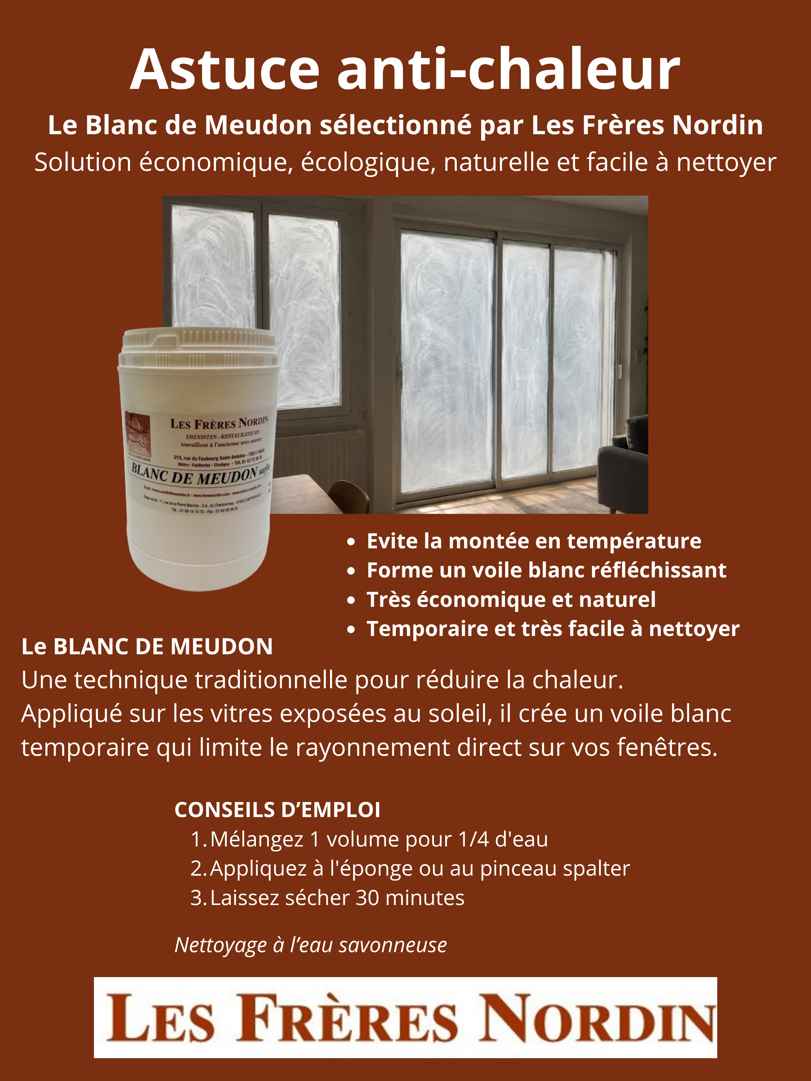 Astuce anti-chaleur > Le Blanc de Meudon des Frères Nordin